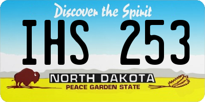 ND license plate IHS253