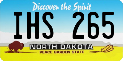 ND license plate IHS265