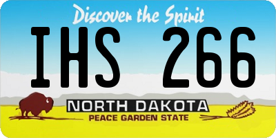 ND license plate IHS266