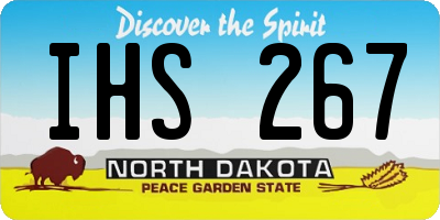ND license plate IHS267