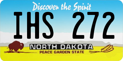 ND license plate IHS272