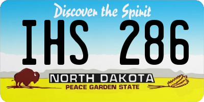 ND license plate IHS286