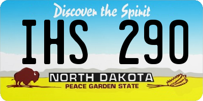 ND license plate IHS290