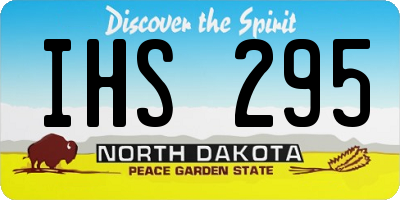 ND license plate IHS295