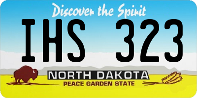 ND license plate IHS323