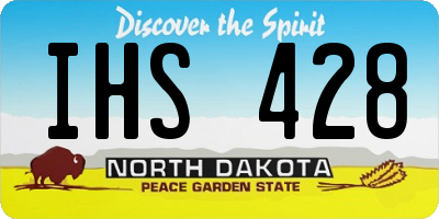 ND license plate IHS428