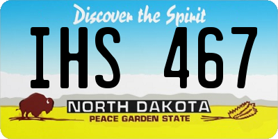 ND license plate IHS467