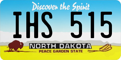 ND license plate IHS515