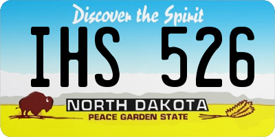 ND license plate IHS526
