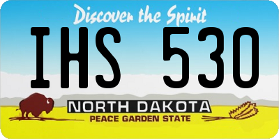 ND license plate IHS530