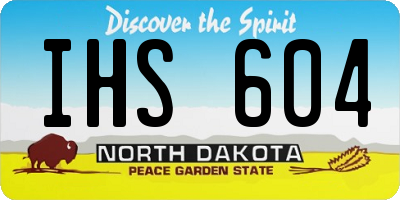 ND license plate IHS604