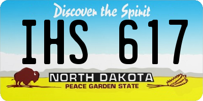 ND license plate IHS617