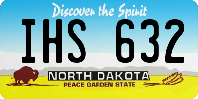 ND license plate IHS632