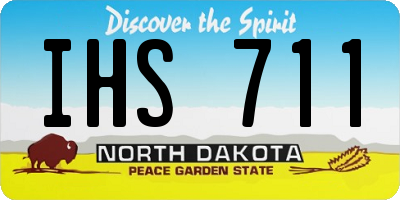 ND license plate IHS711