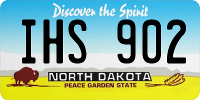 ND license plate IHS902
