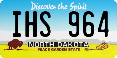 ND license plate IHS964