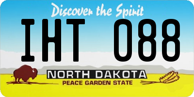 ND license plate IHT088