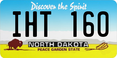 ND license plate IHT160