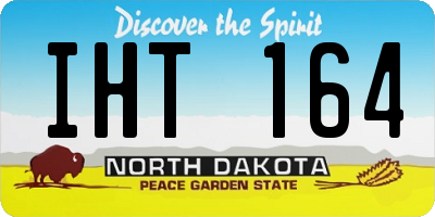 ND license plate IHT164