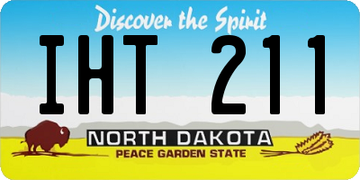 ND license plate IHT211