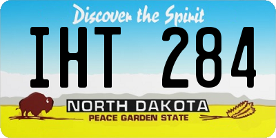 ND license plate IHT284