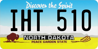 ND license plate IHT510
