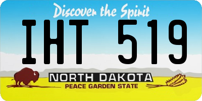 ND license plate IHT519