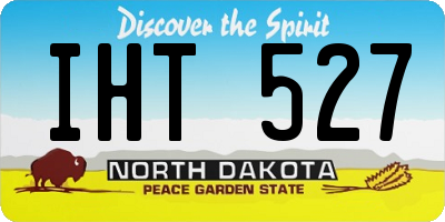 ND license plate IHT527