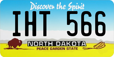 ND license plate IHT566