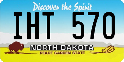 ND license plate IHT570