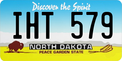 ND license plate IHT579