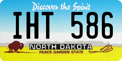 ND license plate IHT586