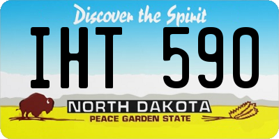 ND license plate IHT590