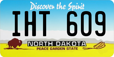 ND license plate IHT609
