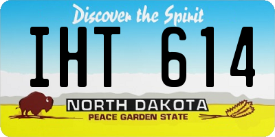ND license plate IHT614