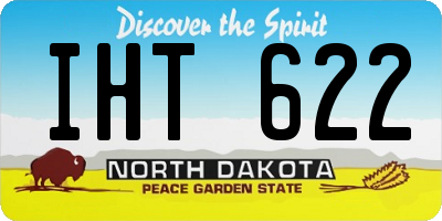ND license plate IHT622