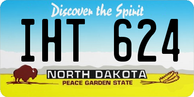ND license plate IHT624
