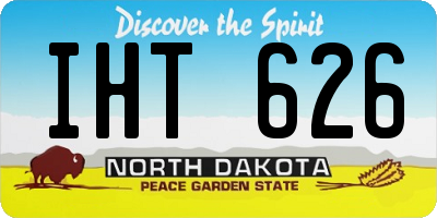 ND license plate IHT626