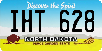 ND license plate IHT628