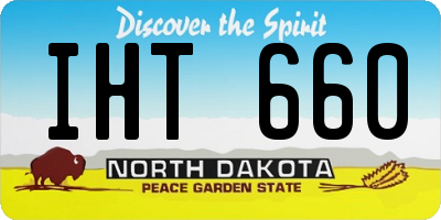 ND license plate IHT660