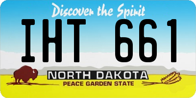 ND license plate IHT661