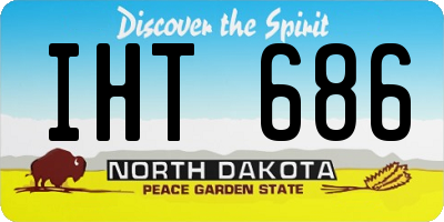 ND license plate IHT686