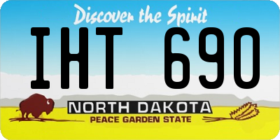ND license plate IHT690