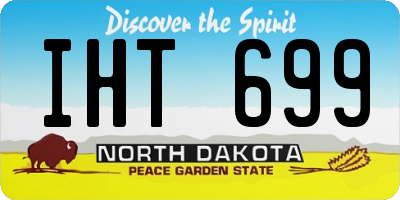 ND license plate IHT699