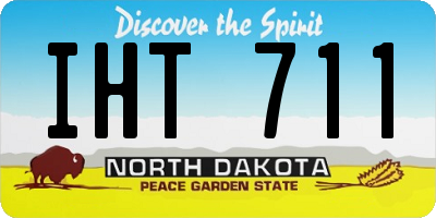 ND license plate IHT711