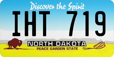 ND license plate IHT719