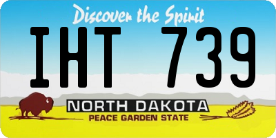 ND license plate IHT739