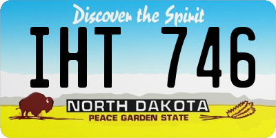 ND license plate IHT746