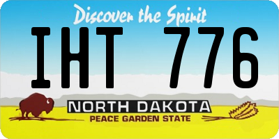 ND license plate IHT776