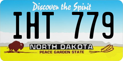 ND license plate IHT779